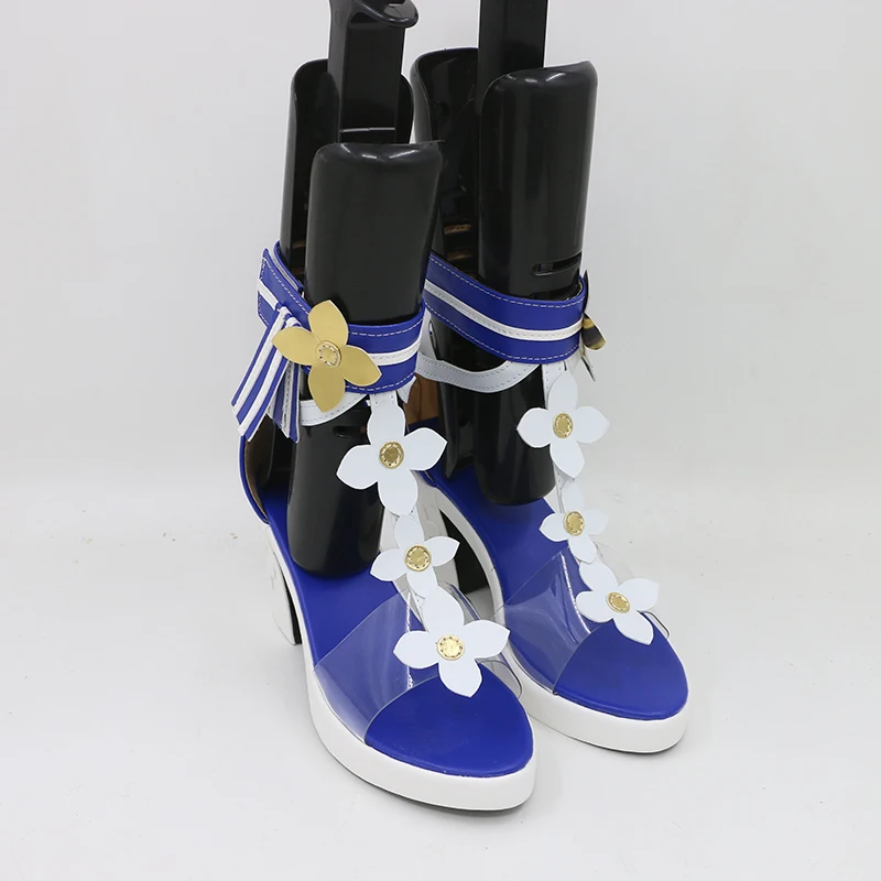 Gioco Cosplay Genshin Impact Scarpe Barbara Scarpe da bagno per donna Estate Scarpe da ragazza carine Festa di carnevale di Halloween