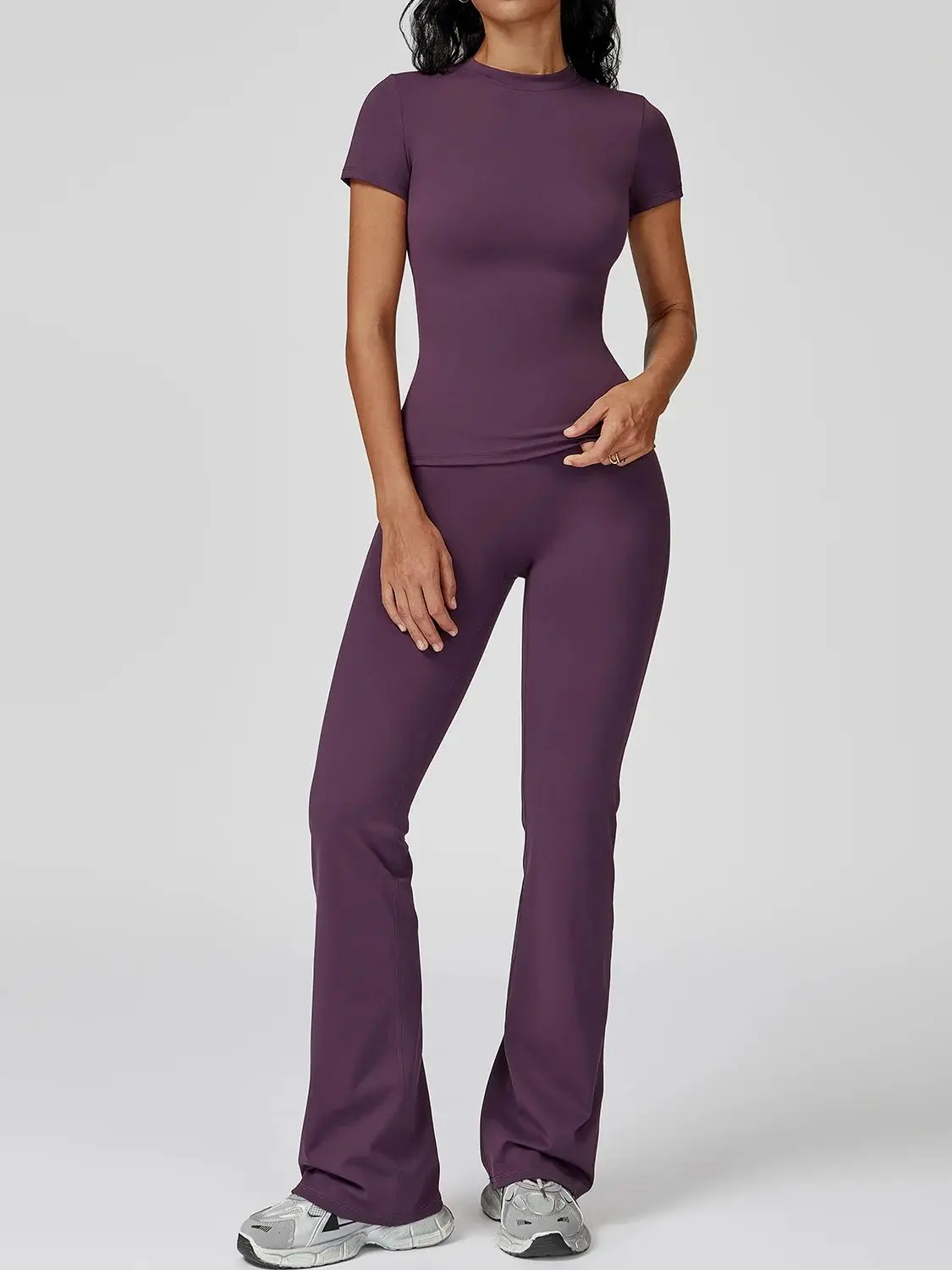 AliExpress Women  Yoga Set 2PCS Workout Set Sportswear Gym Clothing Fitness Long Sleeve High Waist Leggings Cycling Shorts Sports Suits