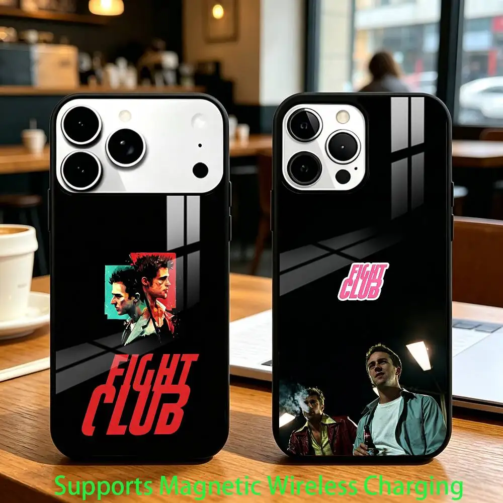 

The Movie F-Fight Club Phone Case For iPhone17,16,15,14,13,12,11 Plus,Pro Allows magnetic wireless charging