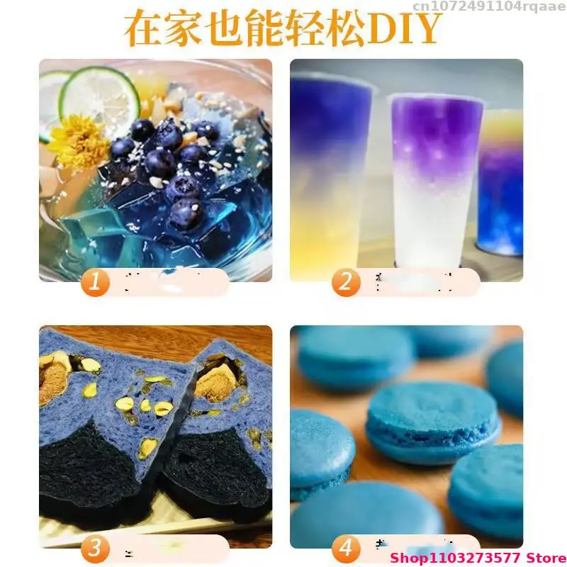 Top Natural Blue Butterfly Pea Dried Flower Phalaenopsis Flower Scented Soap Wedding Candle Decoration Diy Crystal Decoration