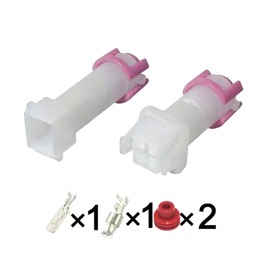5 Sets 1 Pin Air Conditioning Wire Plug Automotive Connector Connector with Terminal Plug DJ70116-6.3-11 / 21 1P