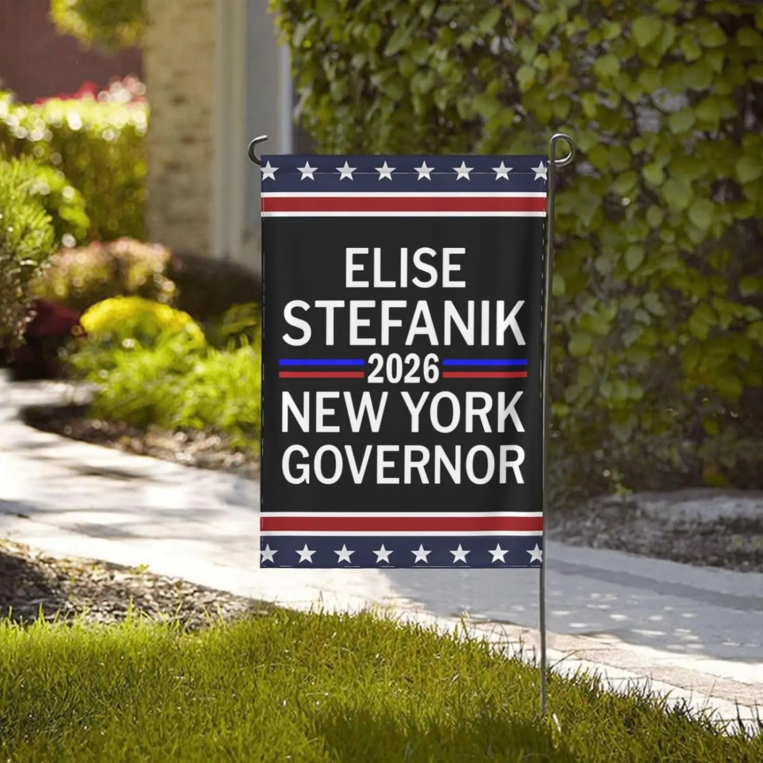 Elise-Stefanik For New York Governor 2026 Garden Flag 12x18 In Yard Sign House Flag Double Sided AAO YYX EEZ