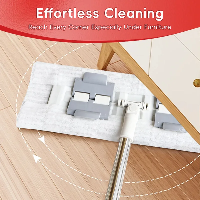 

Disposable electrostatic mop cloths for effortless dust hair removal Strong attraction, easy use. Perfect for floors cleaning