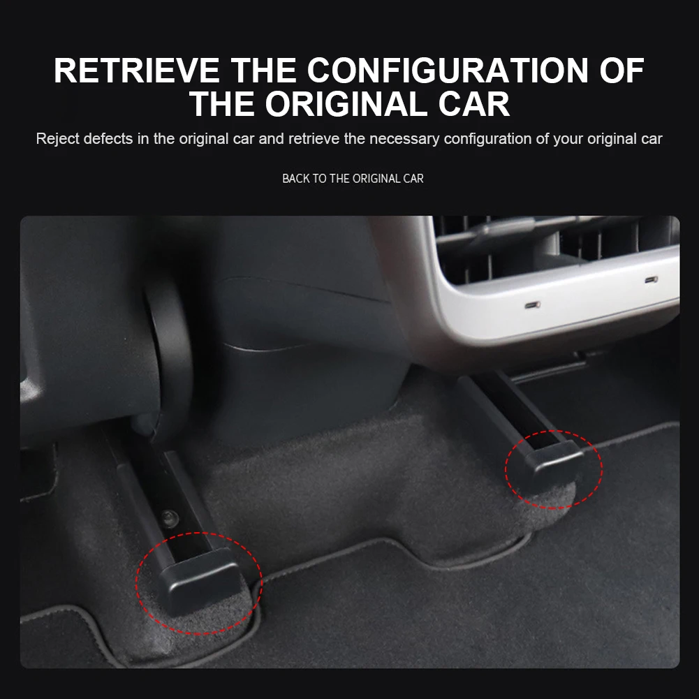 Seat Rail Protector Anti-kick Rear Seat Slide Rail Anti-collision Rear Seat Guide Rails for Tesla Model 3/Y Interior Accessories