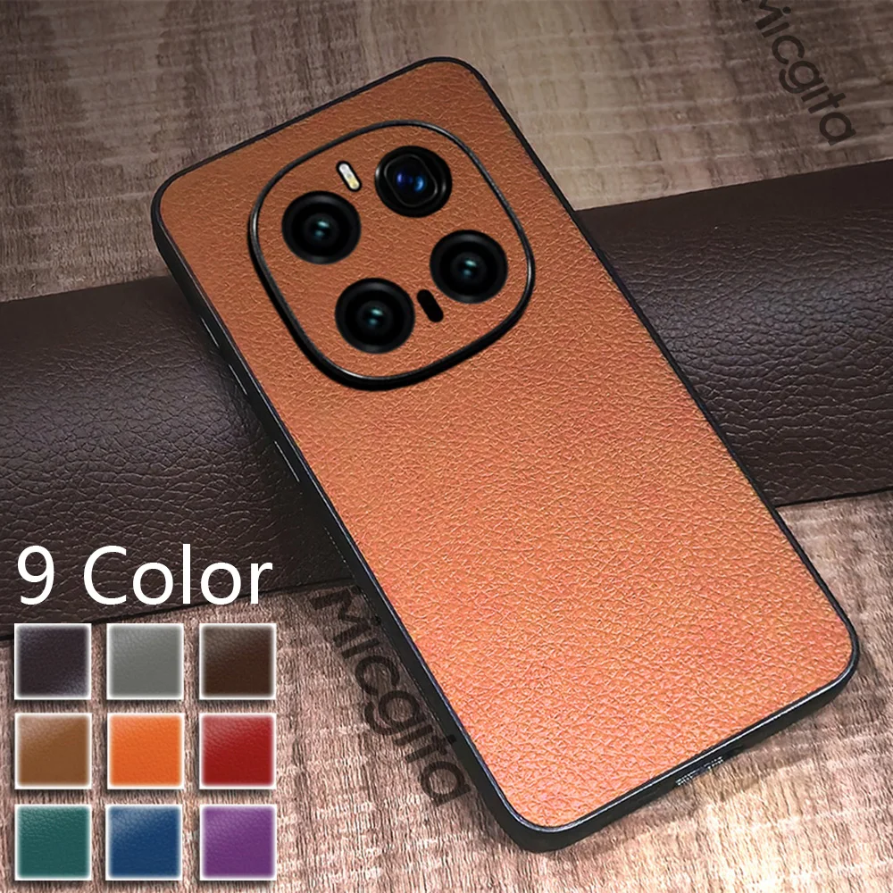 

Роскошный кожаный чехол для Honor Magic 7 Pro, деловой противоударный прочный чехол для Honor Magic 7 Pro, чехол