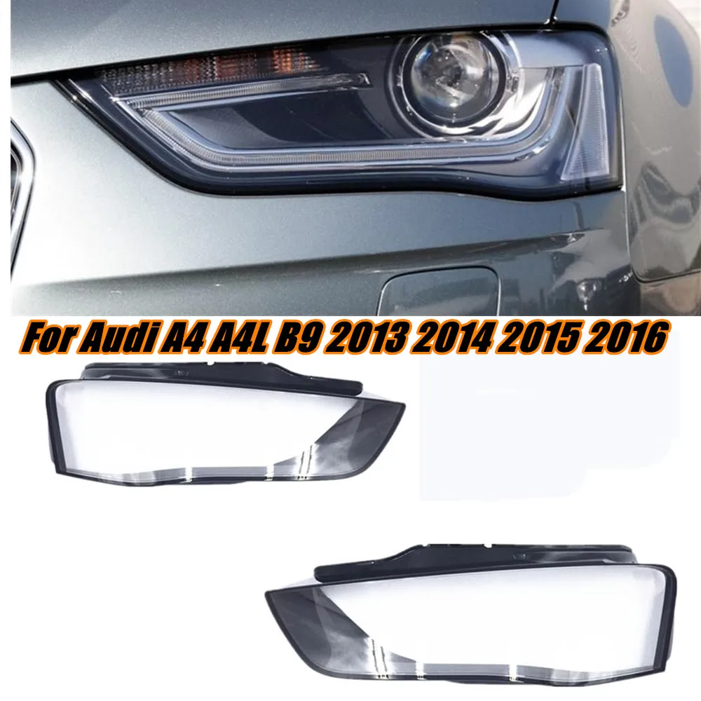 

Car Headlight Cover Headlight Clear Lens Shell Lampshade Cover For For Audi A4 A4L B9 2013 2014 2015 2016