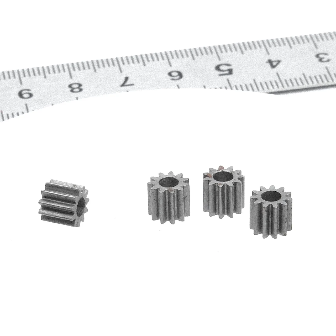 11 Teeth 3.17mm Steel Gear DIY Motor Shaft 3.14MM 0.5M 17 Teeth For 540 545 550 555 Motor Metal Gear