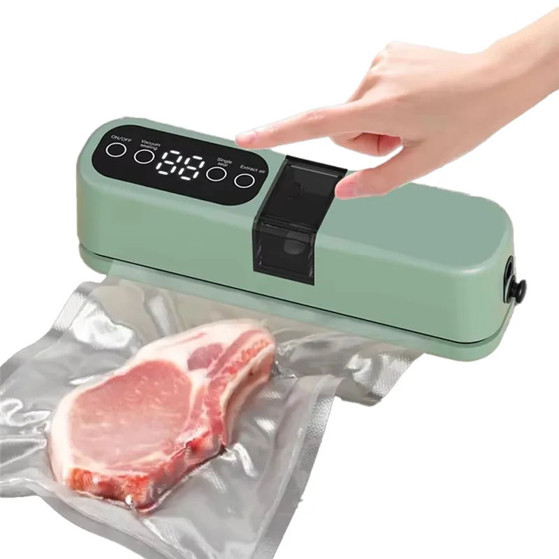 

BAAN-Mini Wireless Automatic Vacuum Sealer Plastic Sealer Machine Automatic Vacuum Sealer Green