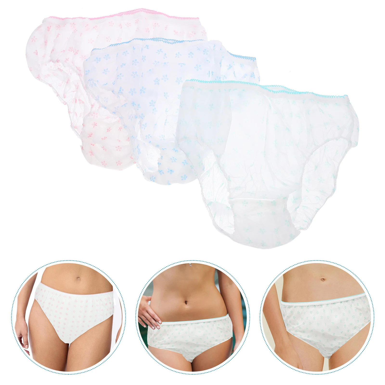 

7 Pcs Disposable Maternity Underwear Seamless 's Briefs Women Hotel Travel