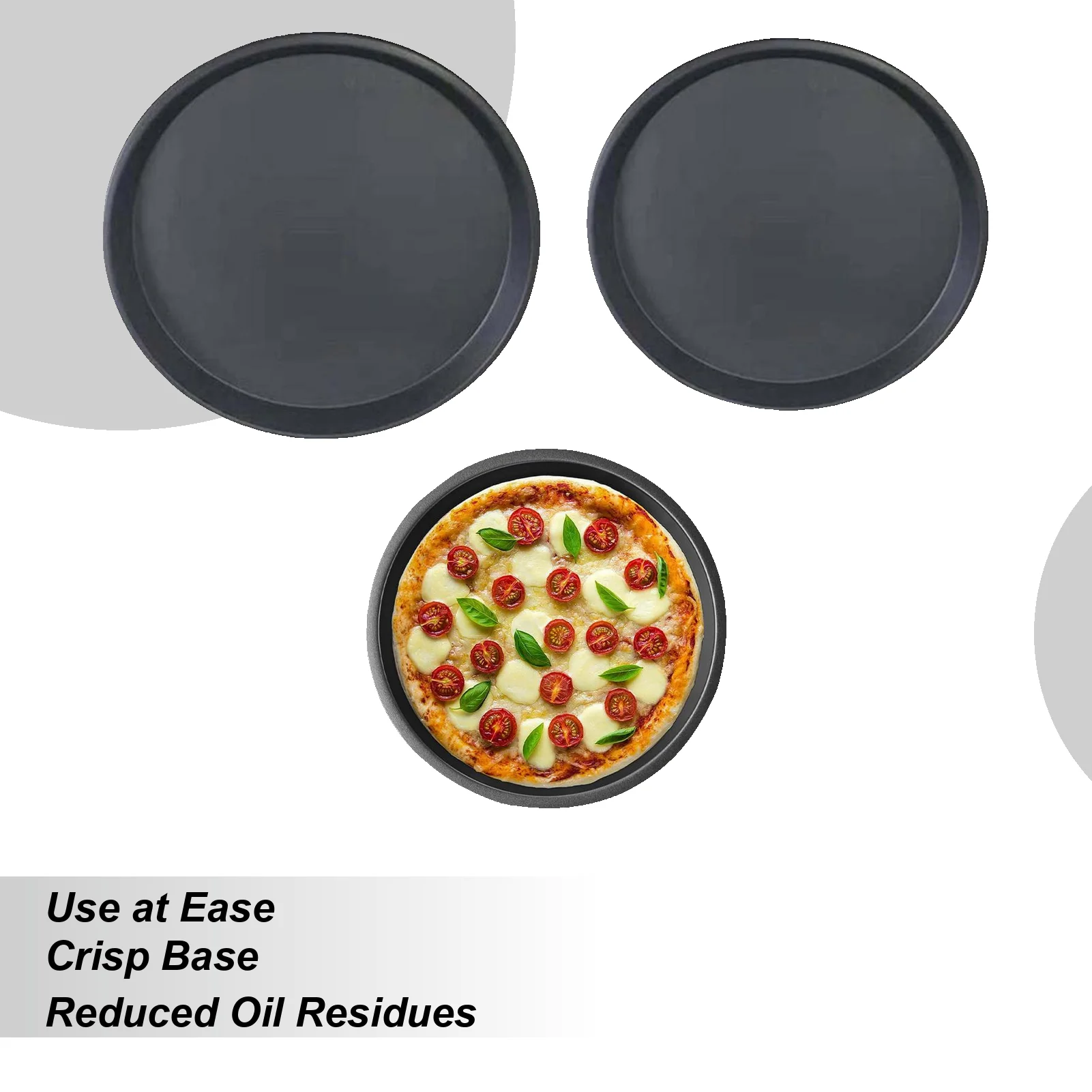 

Поднос для пиццы, 1 комплект, антипригарные тарелки, круглая форма для выпечки пиццы для дома, ресторана, ресторана, уличного барбекю на открытом воздухе