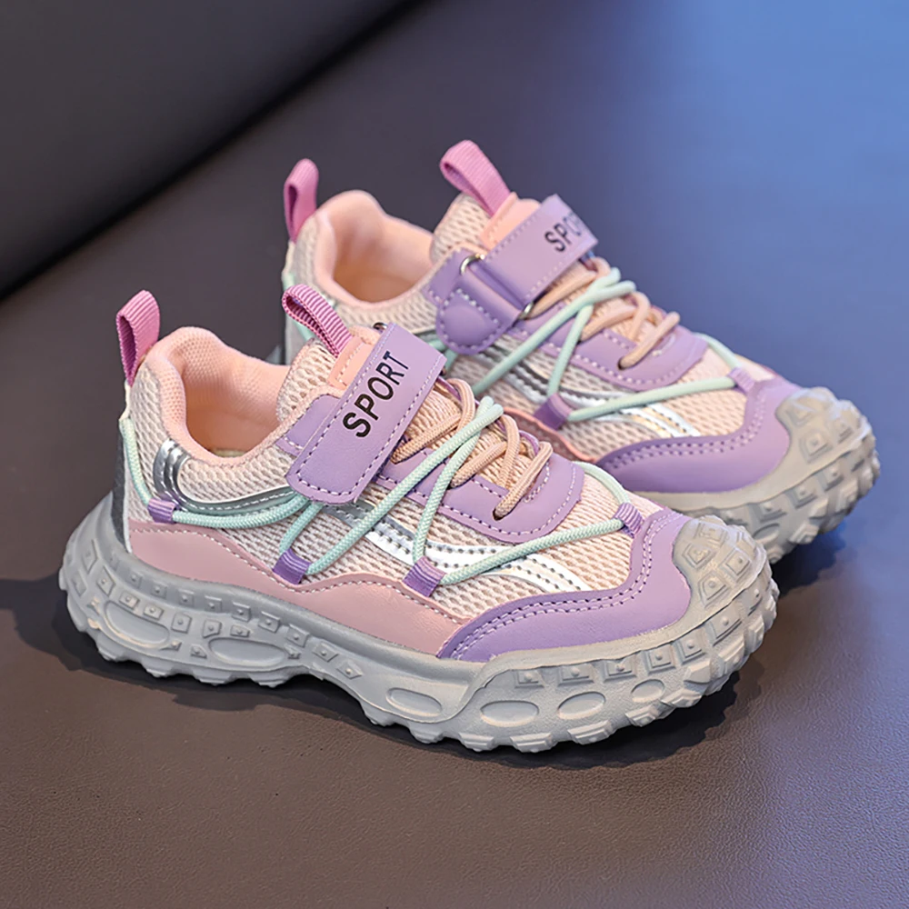 

Спортивная обувь из искусственной кожи для детей, модные подростковые кроссовки, нескользящая обувь для бега для мальчиков и девочек