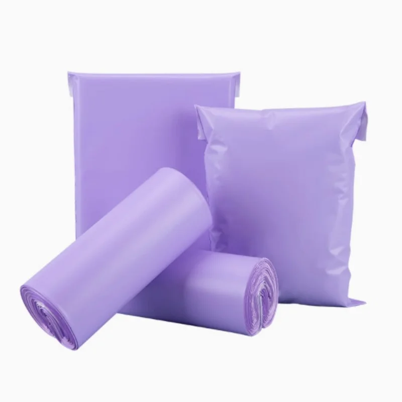 

Light Purple Poly Mailer Adhesive Envelope Bag DIY Garment Plastic Mailing Clothing Dress Gift Box Jacket Socks Shipping Pouches