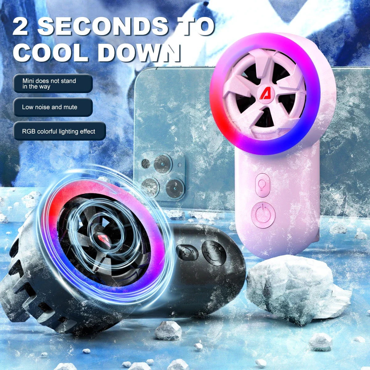 

Professional Universal Mobile Phone Radiator AHC160 USB Game Cooler System Cooling Fan Portable Gamepad Holder Stand