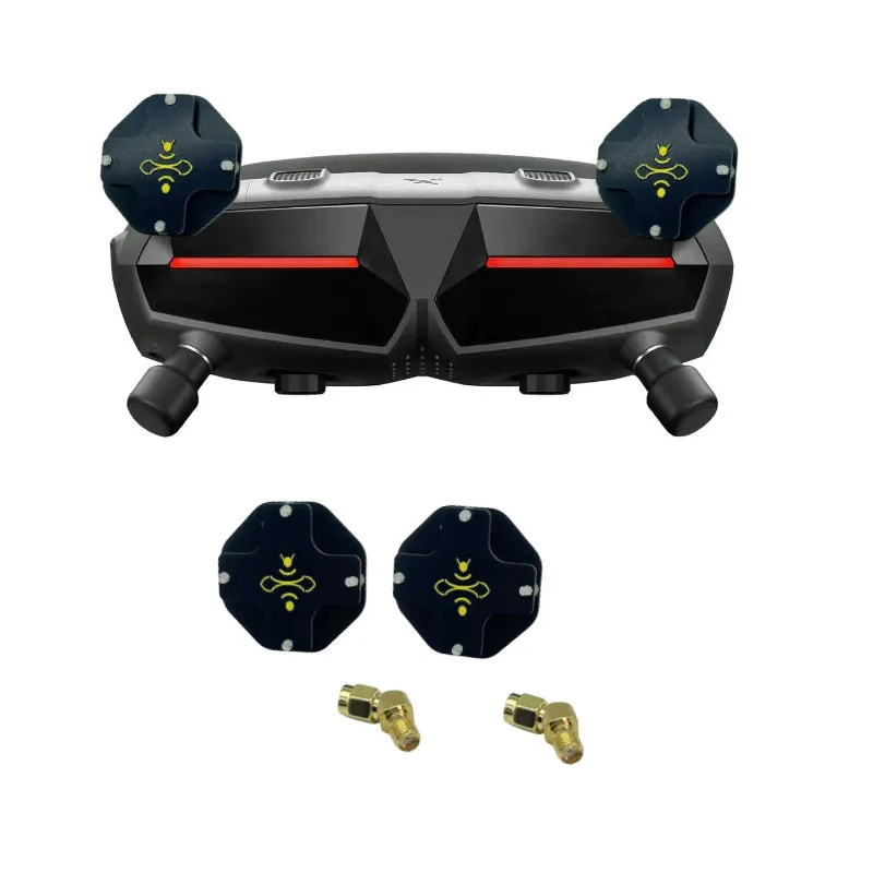 

FPV-очки 5.8ГГц с круговой поляризованной антенной LHCP 8.5dBi и адаптером для Walksnail Avatar GogglesX для дальней HD-передачи видео