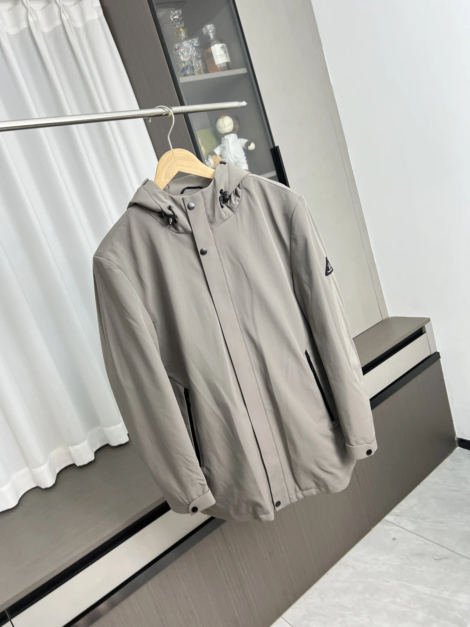 

Высококачественная мужская демисезонная водонепроницаемая куртка с отстегивающейся подкладкой из кроличьего меха, повседневная, приталенная, с длинными рукавами