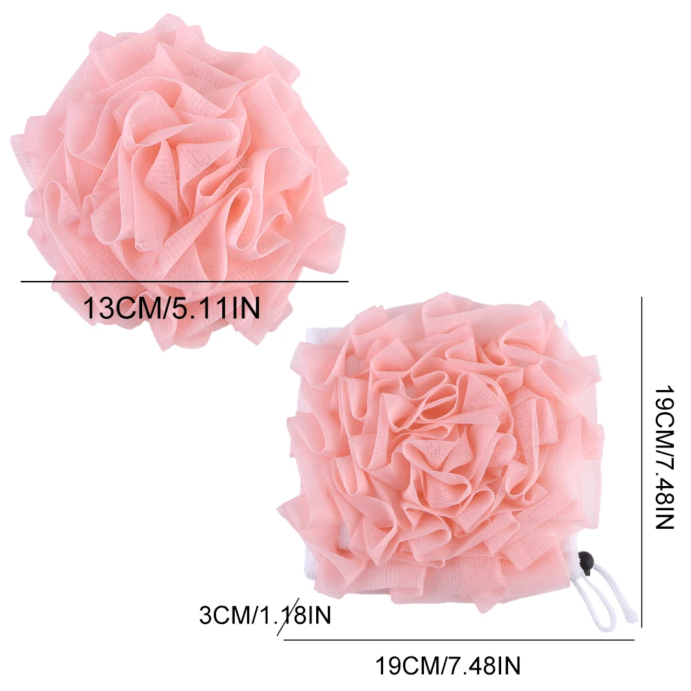 Large Bath Ball Soap Rich Bubble Bath Towel Can Hold Soap Scrubber Body Cleaning Mesh Shower Wash Sponge Bathroom Accessories