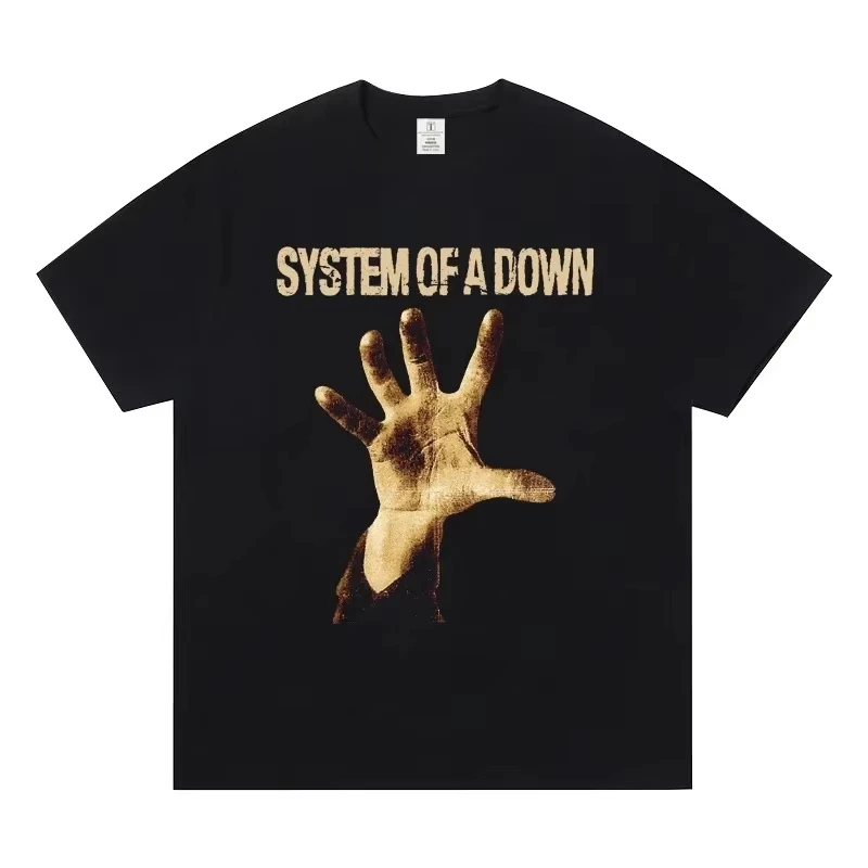 System of A Down Band Short Sleeve T-Shirt, European and American World Metal SOAD Fashion Casual Unisex Women and Men T-Shirt