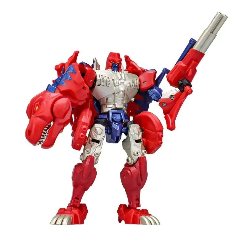 변환 장난감 로봇 장난감 RT-02R RT02R 작은 비율 빨간색 티라노사우루스 렉스 빨간색 폭군 모델 오리지널 박스 컬렉션 선물