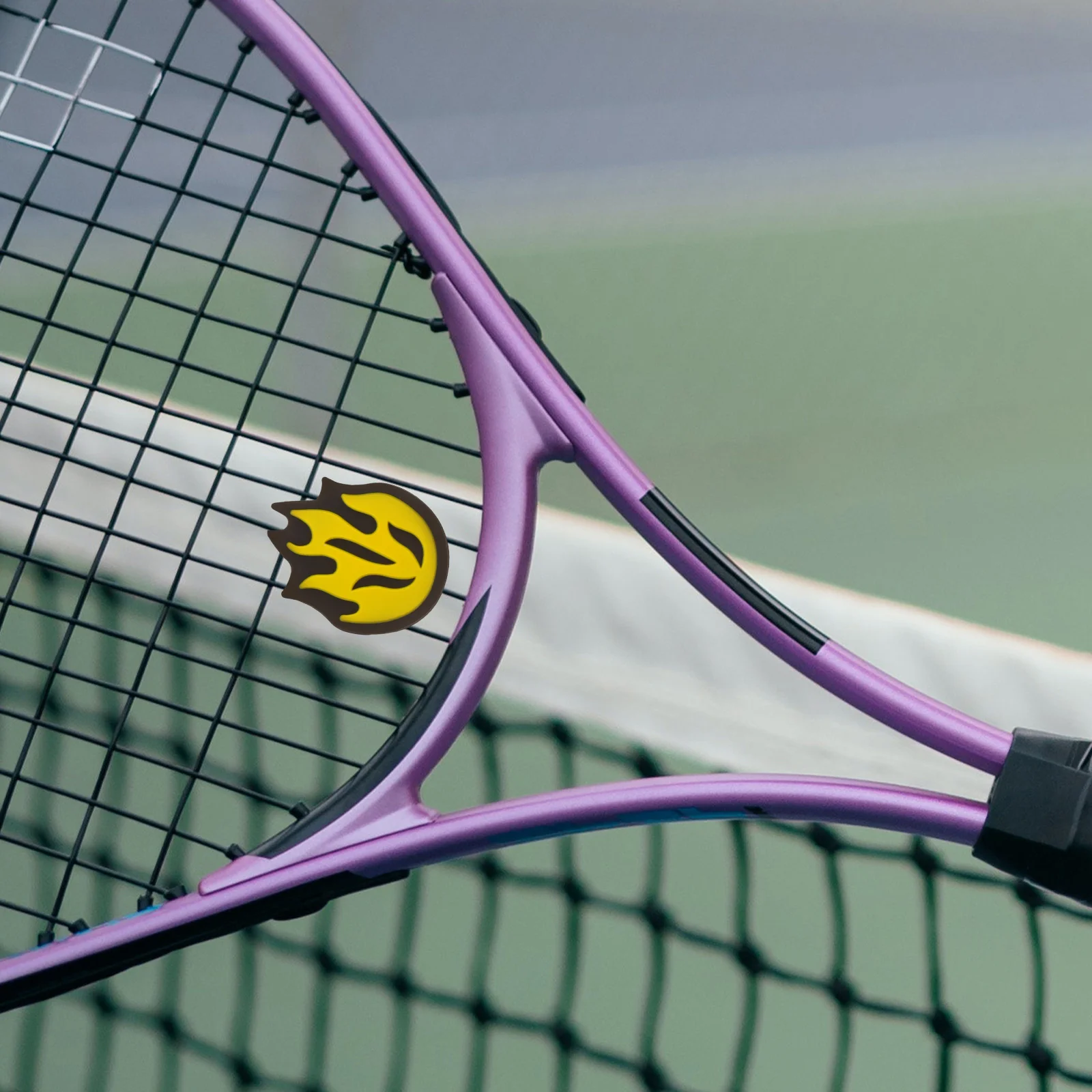 

6 Pcs Tennis Accessories Racket Shock Absorber Flower Absorbers Dampener Yellow Silica Gel Racquet Vibration