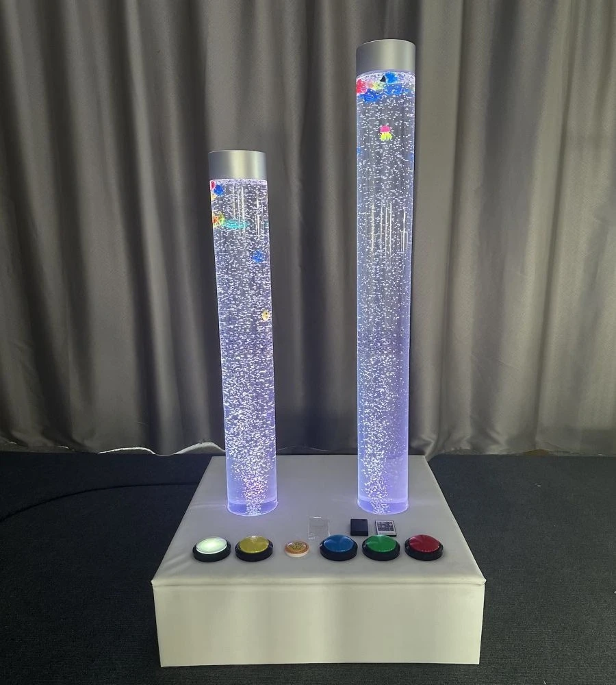 

Новый интеллектуальный цветной блистерный трубки, блистерная колонна, сенсорный предмет с мобильным приложением и радиочастотным пультом дистанционного управления