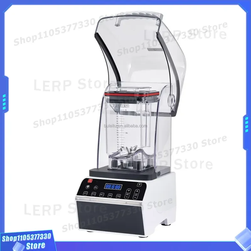 1800W Heavy Duty Commercial Blender 2L Stainless Steel 304 Automatic Smart Touch Control Smoothie Maker for Beverage Shop