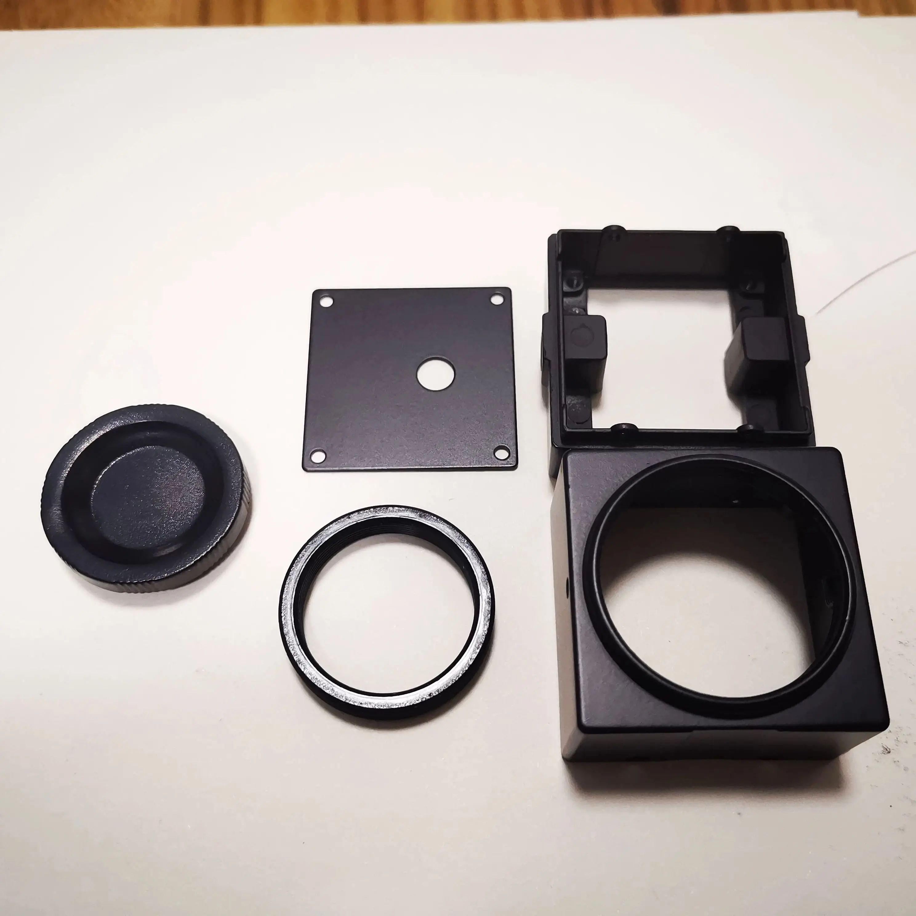 Hqcam Aluminium Cover Materiaal Beschermende Security Cctv Camera Shell Behuizing Metalen Pistool Camera Shell