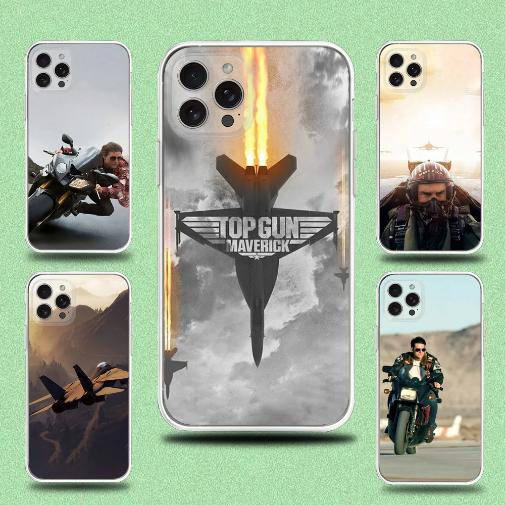 

Movie Top G-Gun Maverick Phone Case For iPhone 16,15,14,13,12,11 Plus,Pro,Max,XR,XS,X,7,8 Plus,SE,Mini Transparent Shell