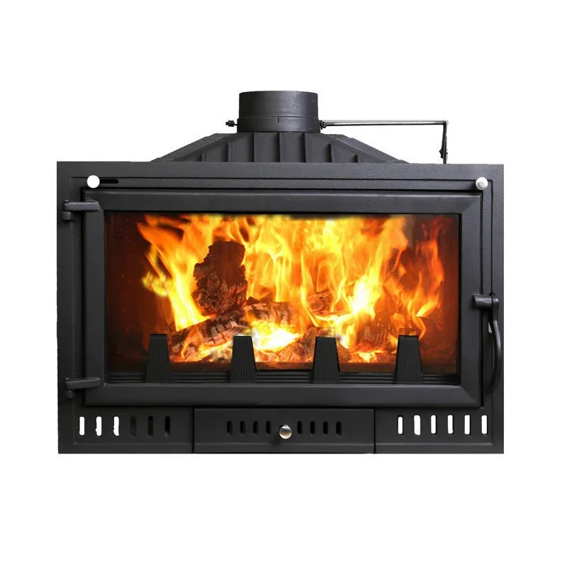 EU Large Cast Iron Stoves Firewood Burning Heaters Unique Freestanding Fire Place Stove Indoor Wood Burning Embedded Fireplace