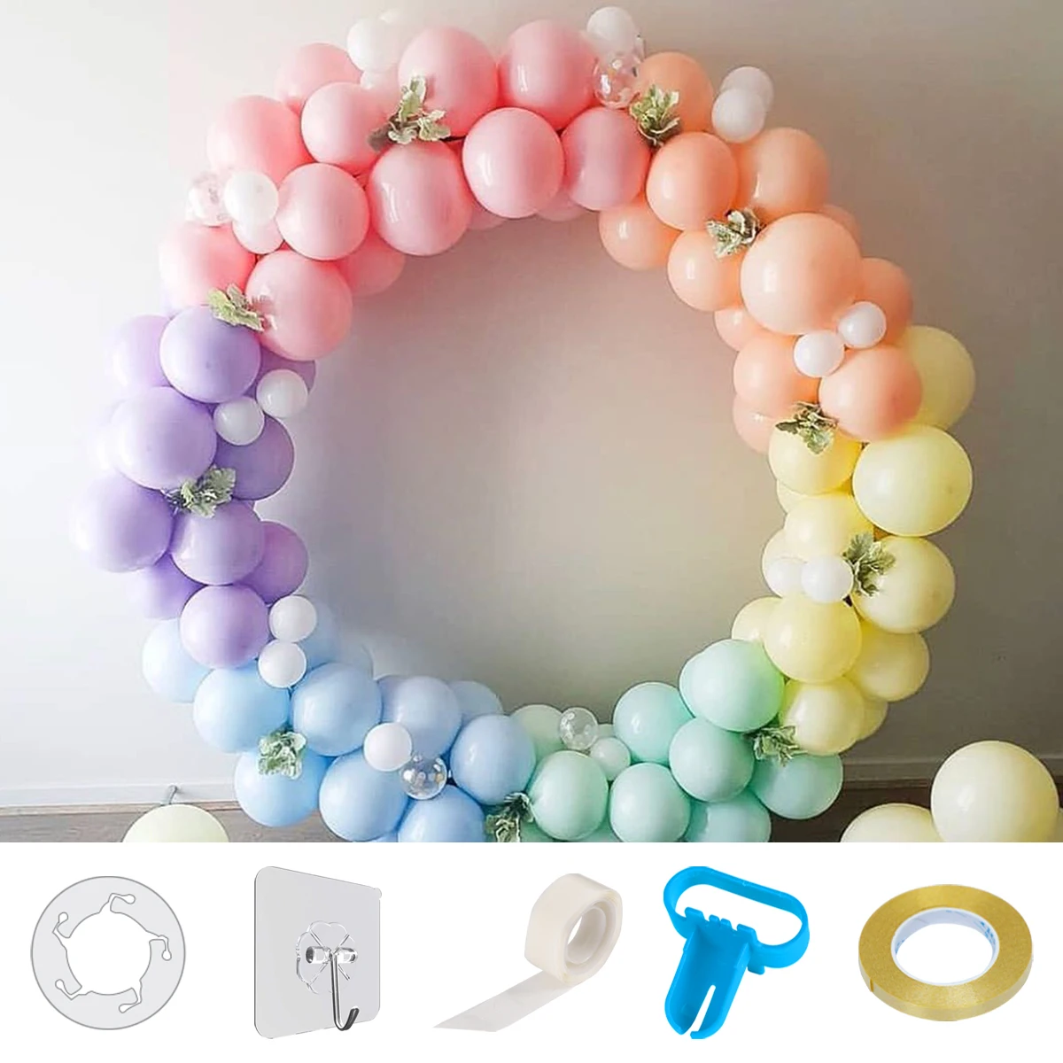 

Party Ballons Garland Accessories Glue Point Balloon Chain Adhesive Hook Birthday Party Wedding Decoration Baby Shower Suppiles