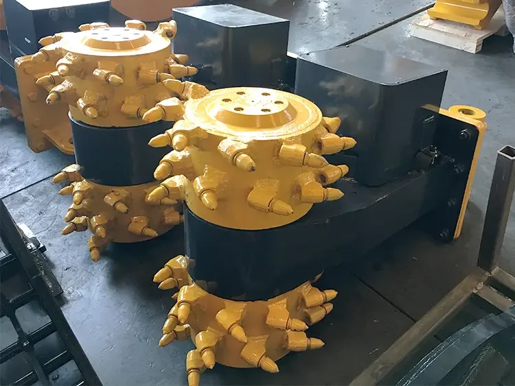 New Hydraulic Rotary Drum Cutters for Excavator Attachments Large Mining Drum Cutting Machine Gear Bearing Motor Core Components