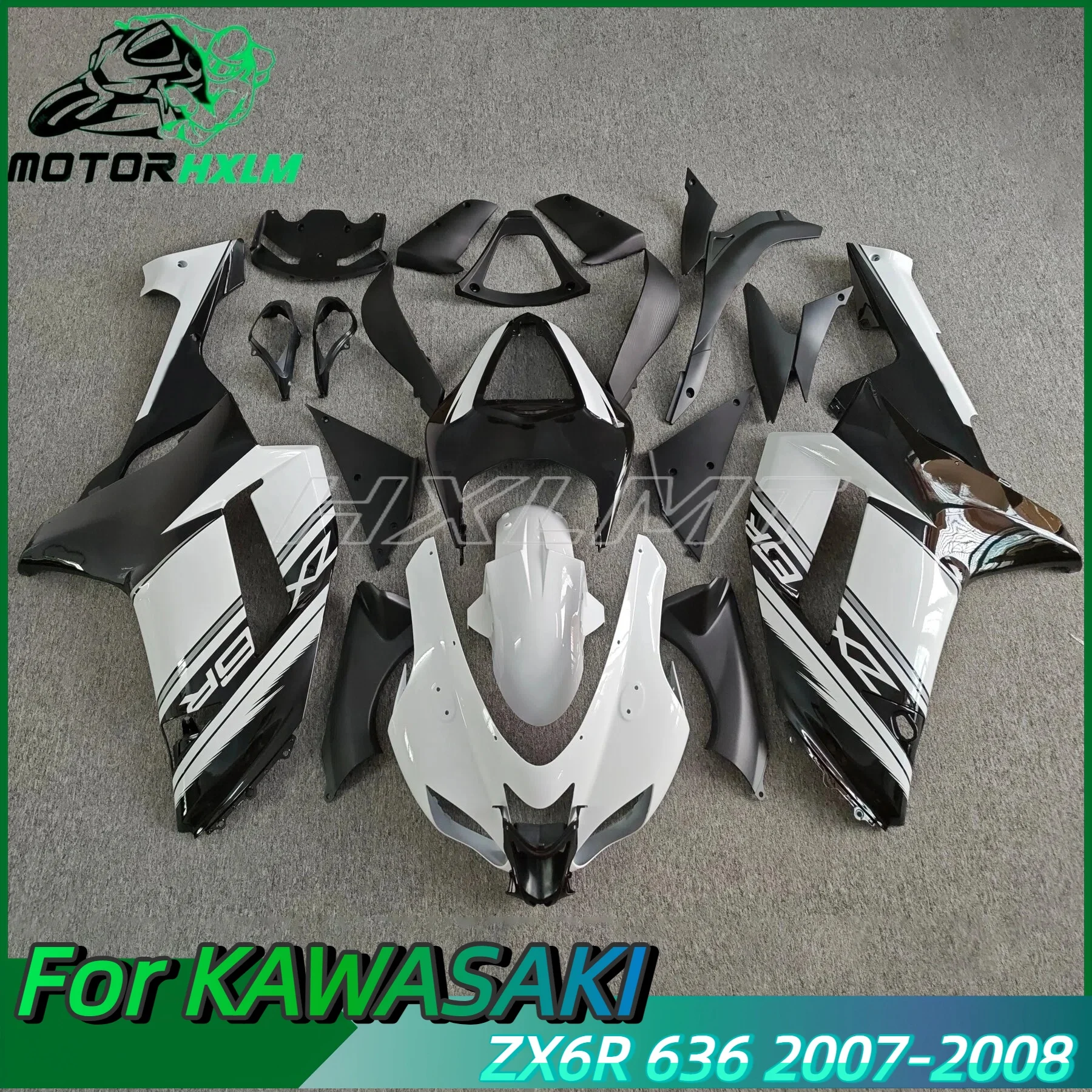 

New ABS For KAWASAKI Ninja ZX6R 600 2007 2008 zx-6r zx 6r 636 07 08 Injection Fairing kit Bodywork