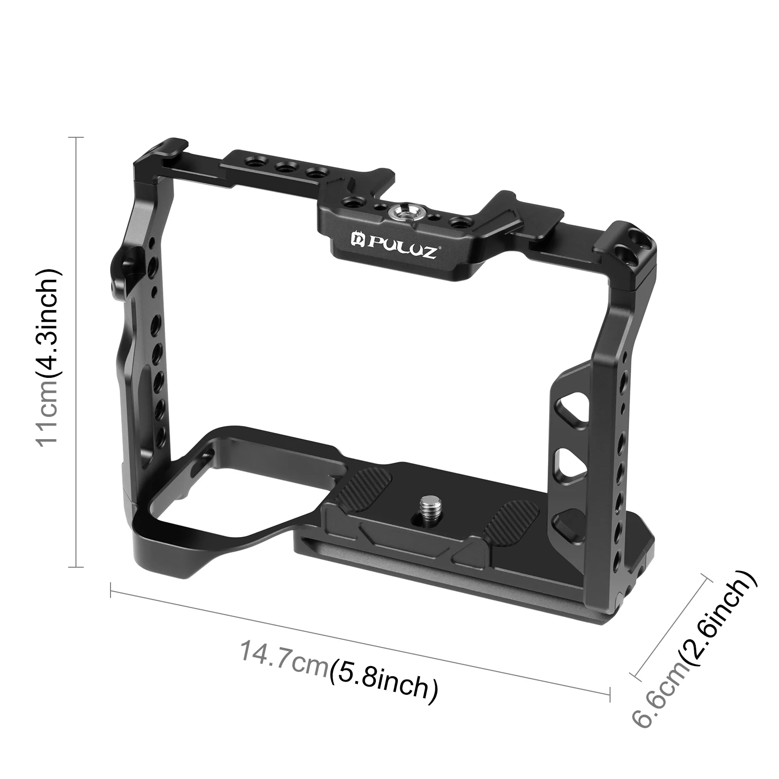 PULUZ Metal Camera Cage Stabilizer Rig for Sony A7 IV / ILCE-7M4 / A7M4 / A7M3 / A7R3 / A7R III