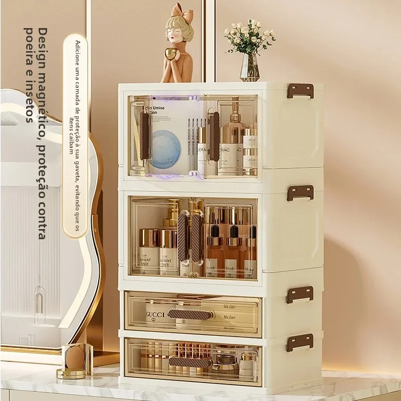 office-cosmetic-storage-rack-dustproof-sunscreen-sleeve-desk-organizer-box-snack-makeup-desk-shelf-plastic-display-stand