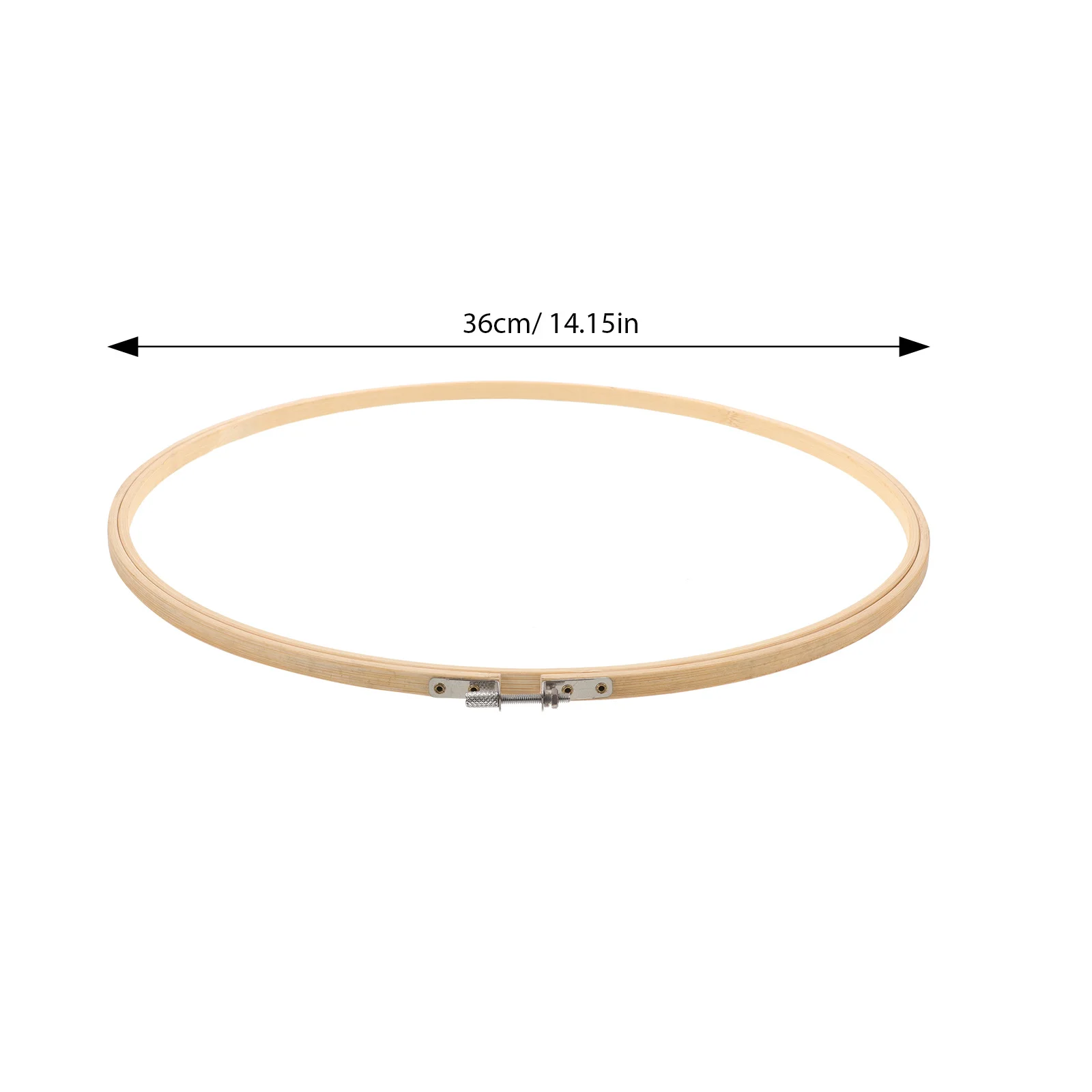 1pc 40Cm Bamboo Embroidery Hoop Set Diy Circle Frame For Cross Stitch Needlework Craft Wall Decoration Embroidery Circle Frame