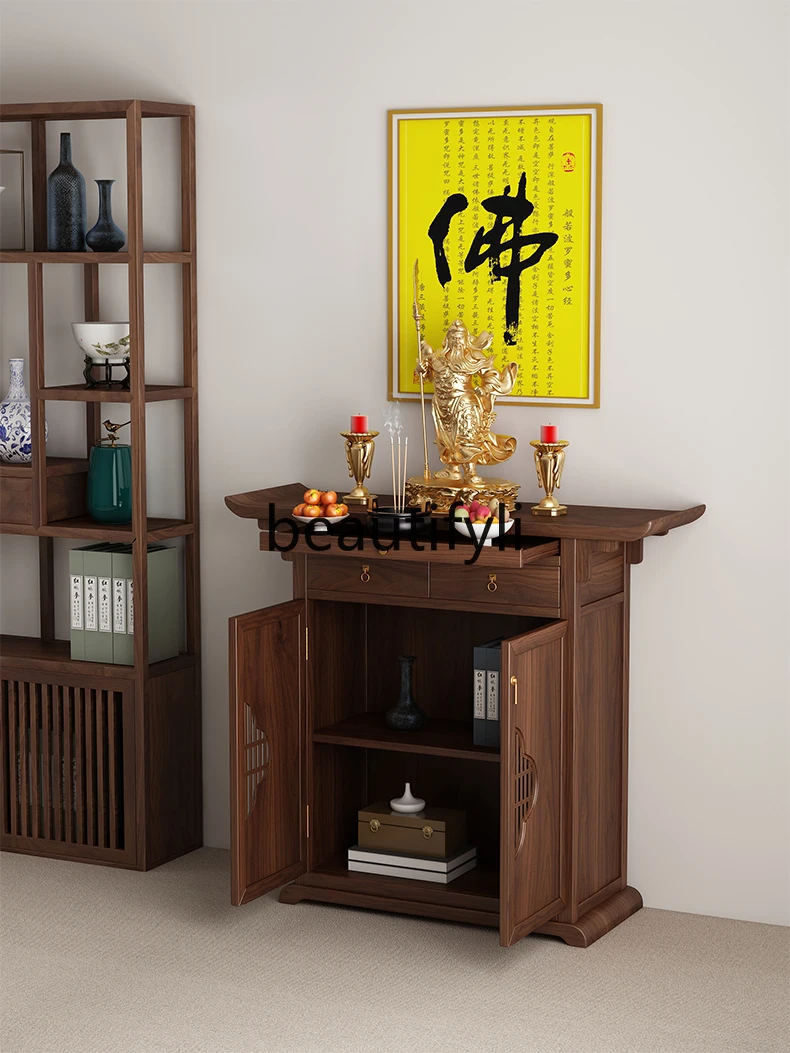 New Chinese-style simple table incense case Guan Gong Shentai Cabinet Buddhist Hall Buddhist Cabinet Buddhist Table