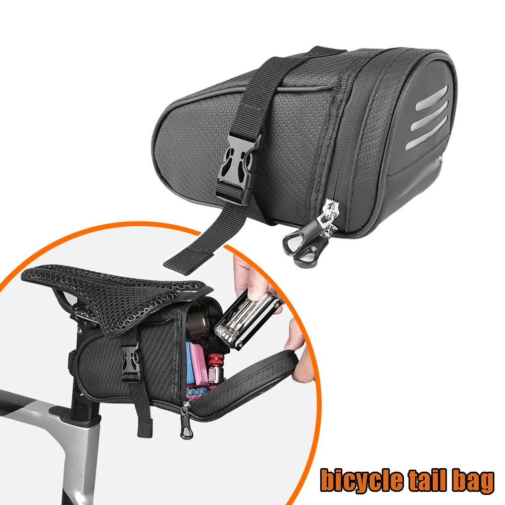 

Портативная мини-сумка для инструментов, велосипедная сумка, сумка на заднее сиденье, сумка для дорожного велосипеда, сумка для седла, сумка для хранения велосипедного оборудования