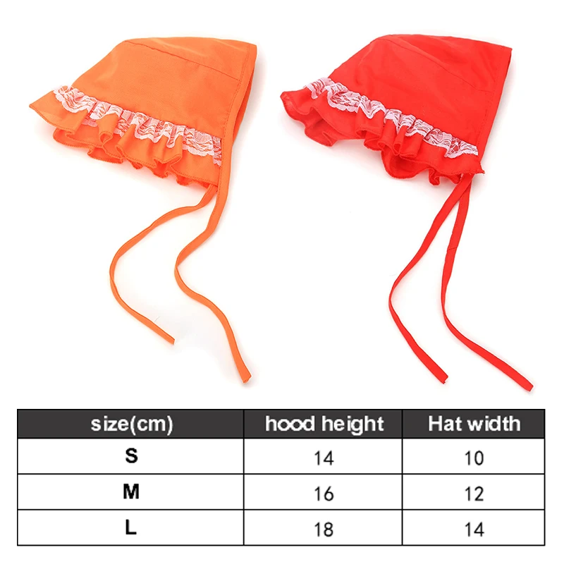 Fashion Colorful Pet Hat Lace-Up Ruffled Stitching Hat for Cat Solid Color Sunscreen Sun Hat Summer Cute Casual Dog Accessories