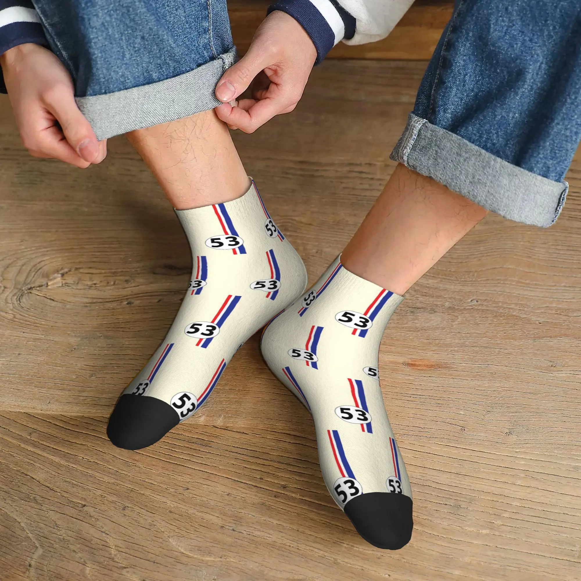 

All Seasons Herbie Number 53 Socks Harajuku Super Soft Crew Socks Fashion Stockings for Men Women Gifts