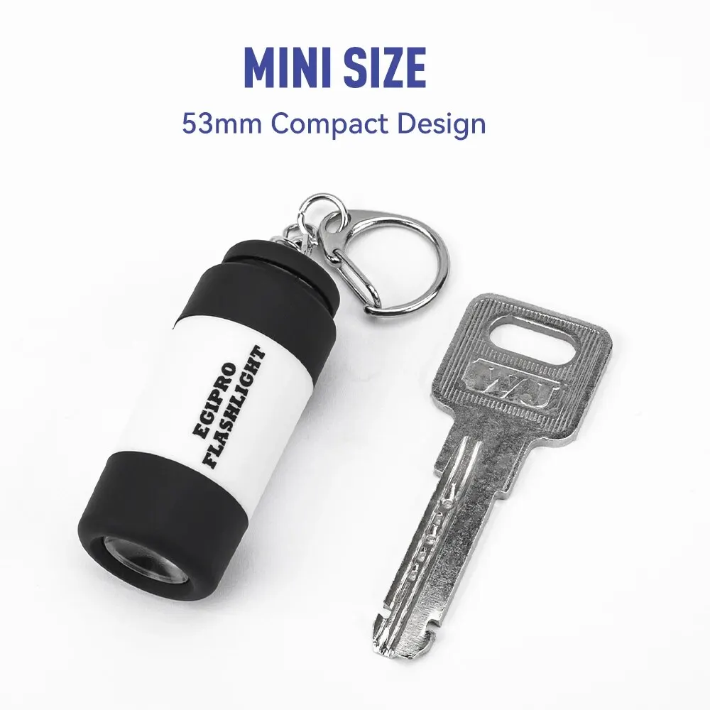 Kingdom Flashlight Fishing Tackle 5.3cm*2cm USB Interface Mini Easy To Carry Use Rechargeable Plastic Fishing Flashlight Tools