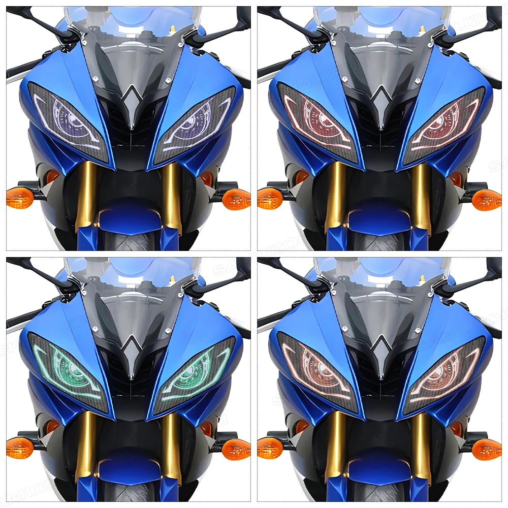 YZF-R6 far koruma Sticker 3D başkanı işık koruma çıkartması için Yamaha r6 2006-2016 2008 2009 2010 2011 2012 2013 2014 2015