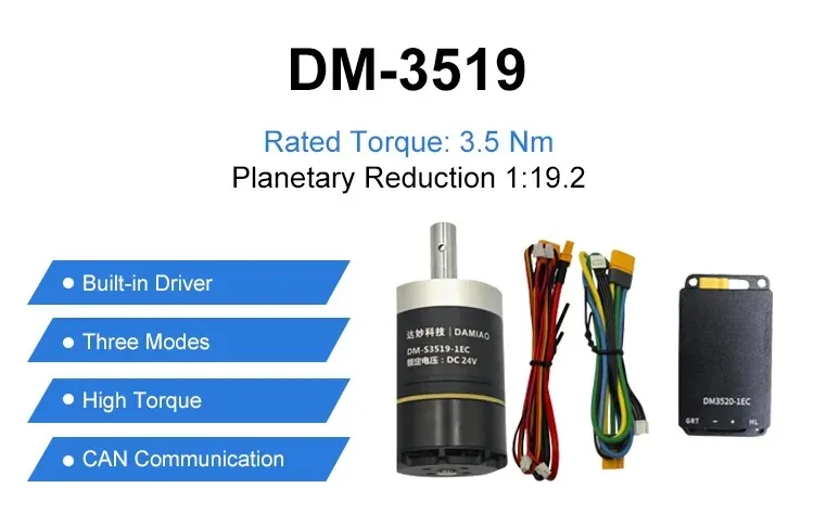 3519 High Torque Electric Brushless DC Motor With Controller 42mm Shaft Diameter For Driver Gear Applications