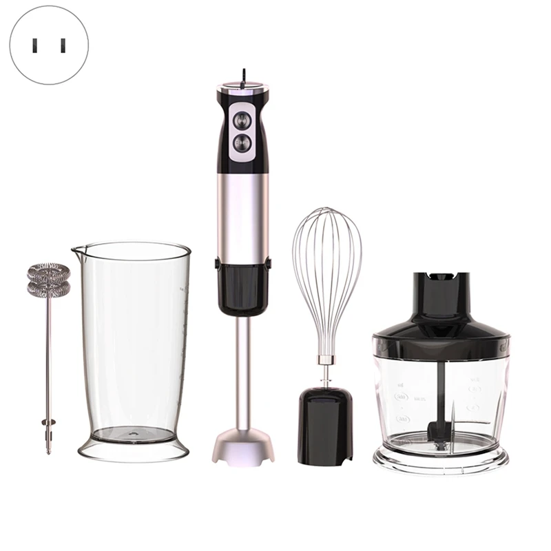 

Immersion Hand Blender 5 In1 600W Electric Blender Handheld Stick Mixer Emulsion Blenders For Kitchen Smoothie Durable US Plug