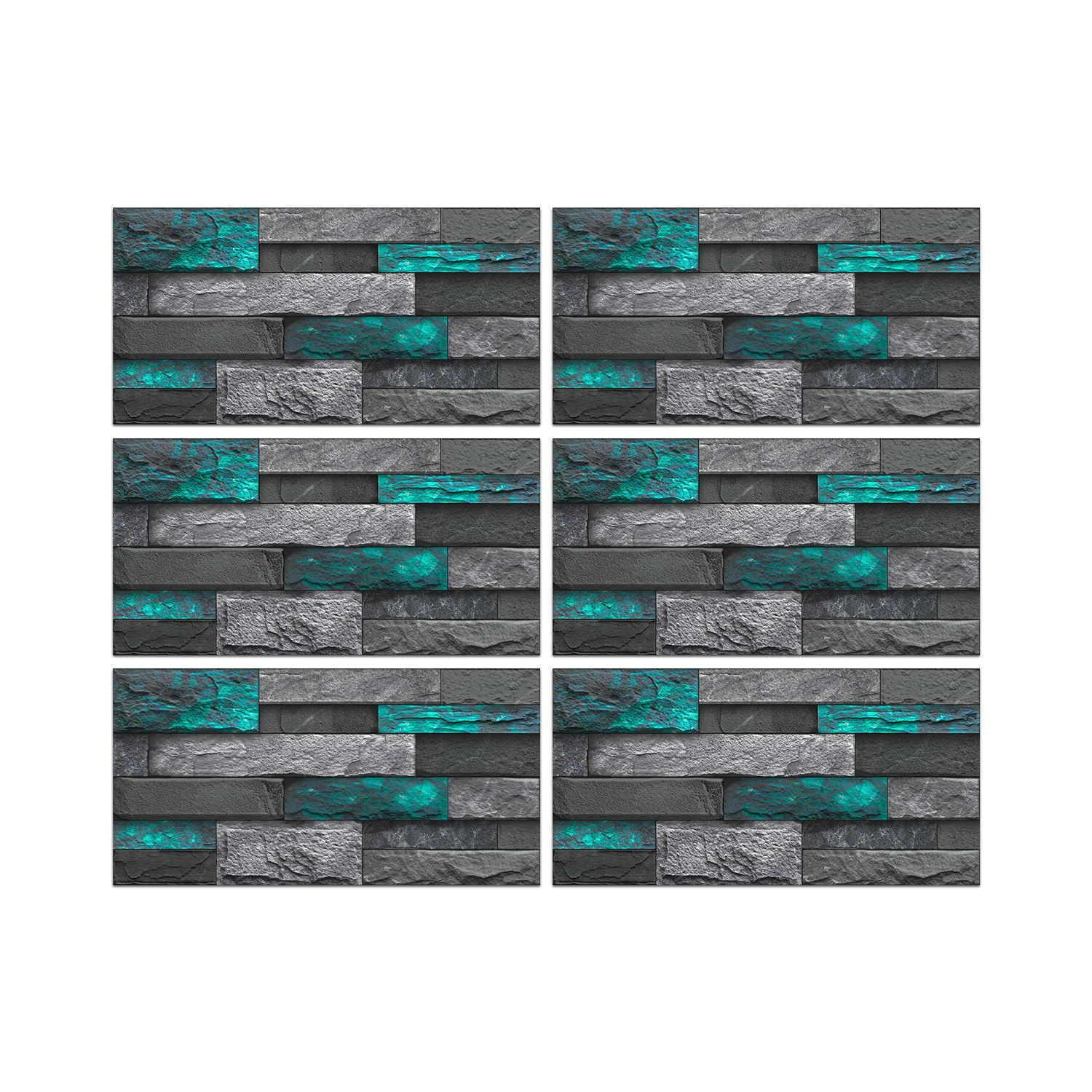 20/10pcs Imitation Stone Tile Wall Sticker 3D Wallpaper Waterproof Home Decoration For Kitchen Bathroom Self-adhesive Decals