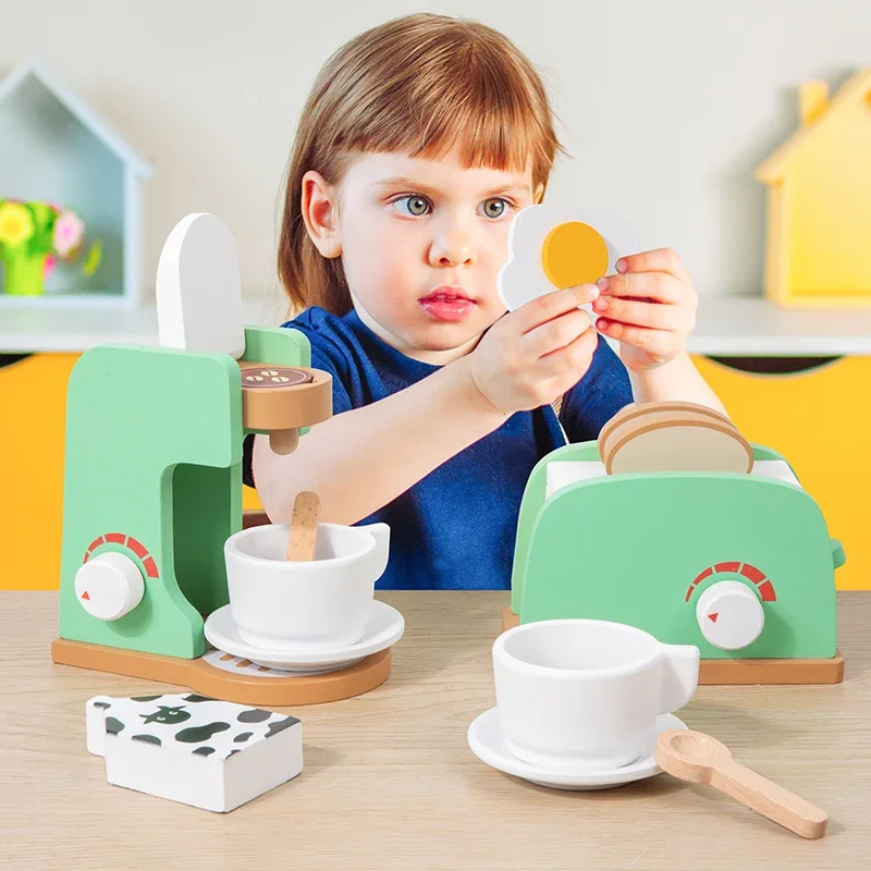 Houten keuken Fantasiespelset Montessori Simulatie Borden Gerechten Accessoires Speelset Speelgoed voor peuters Geschenken