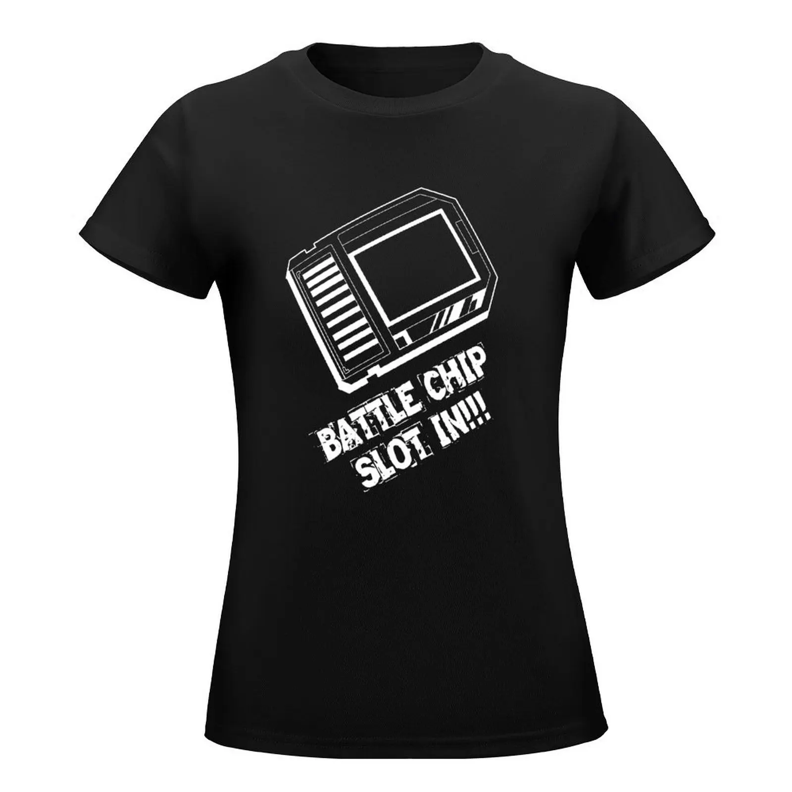 Battle Chip Slot-In!!! T-Shirt vintage clothes summer tops Women t shirt