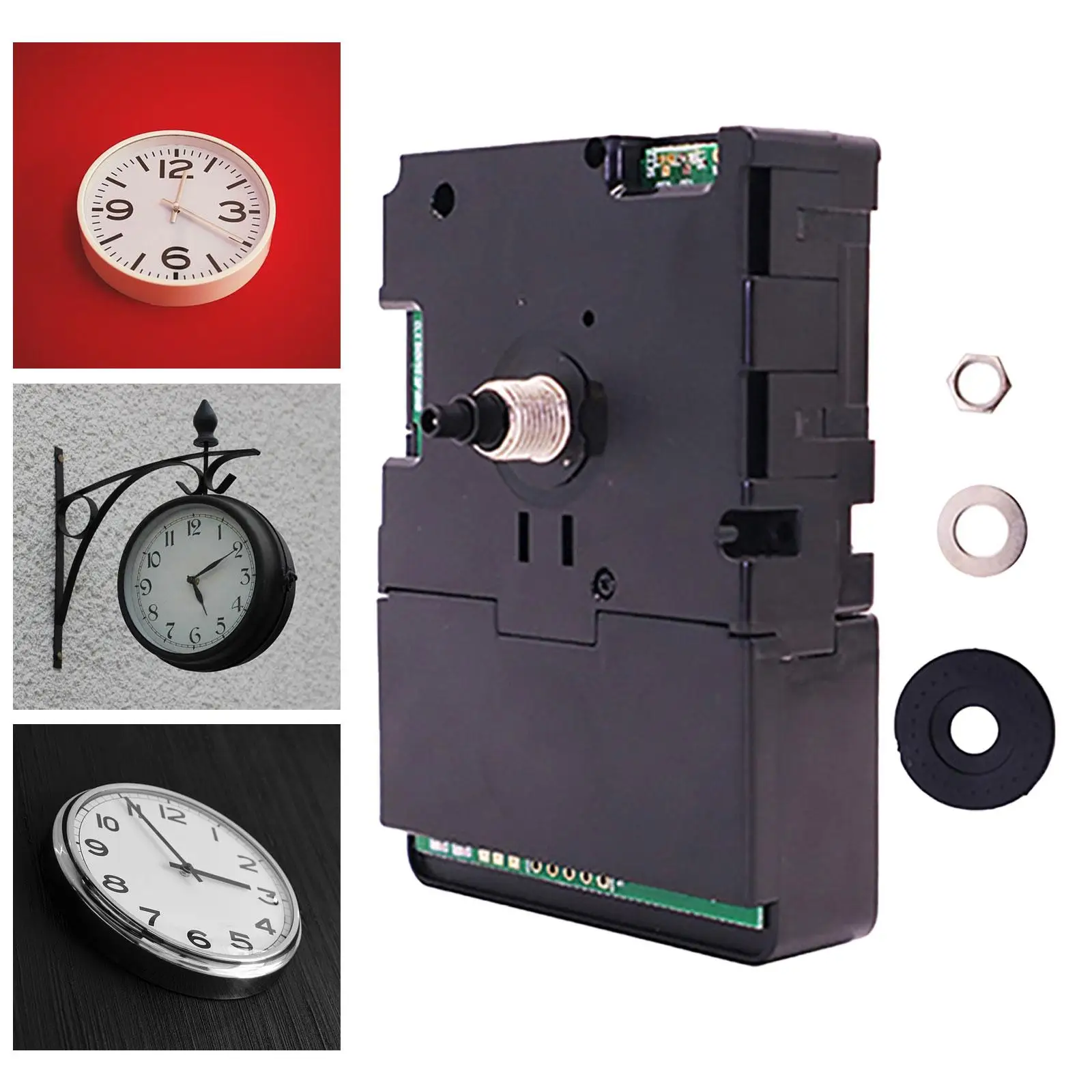 Smart WiFi Clock Movement Mechanism Home Silent Quartz Clock Movement for School Bedroom Housewarming Study Room Living Room