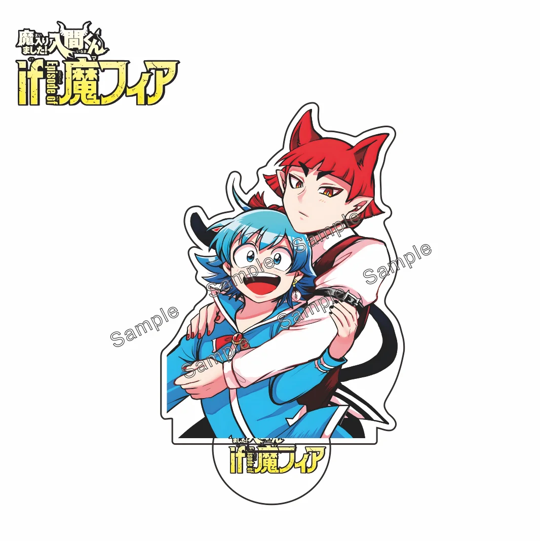 Anime Iruma-kun Acrylic Stand Keychain Pop-up Store Home Desk Decor for Fans Welcome to Demon School