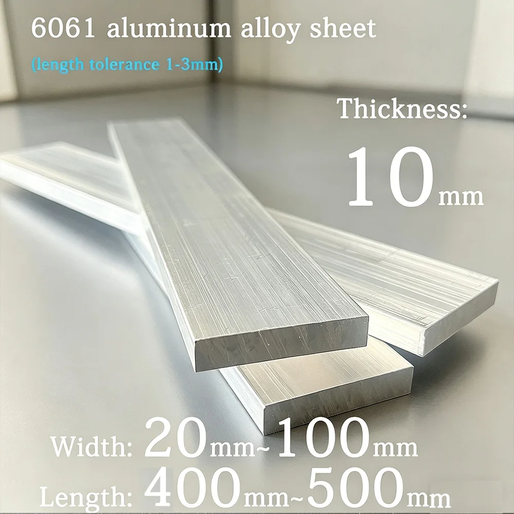 High quality aluminum alloy sheet, thickness: 10mm, width: 20-100mm, length: 400-500mm, widely used for your selection