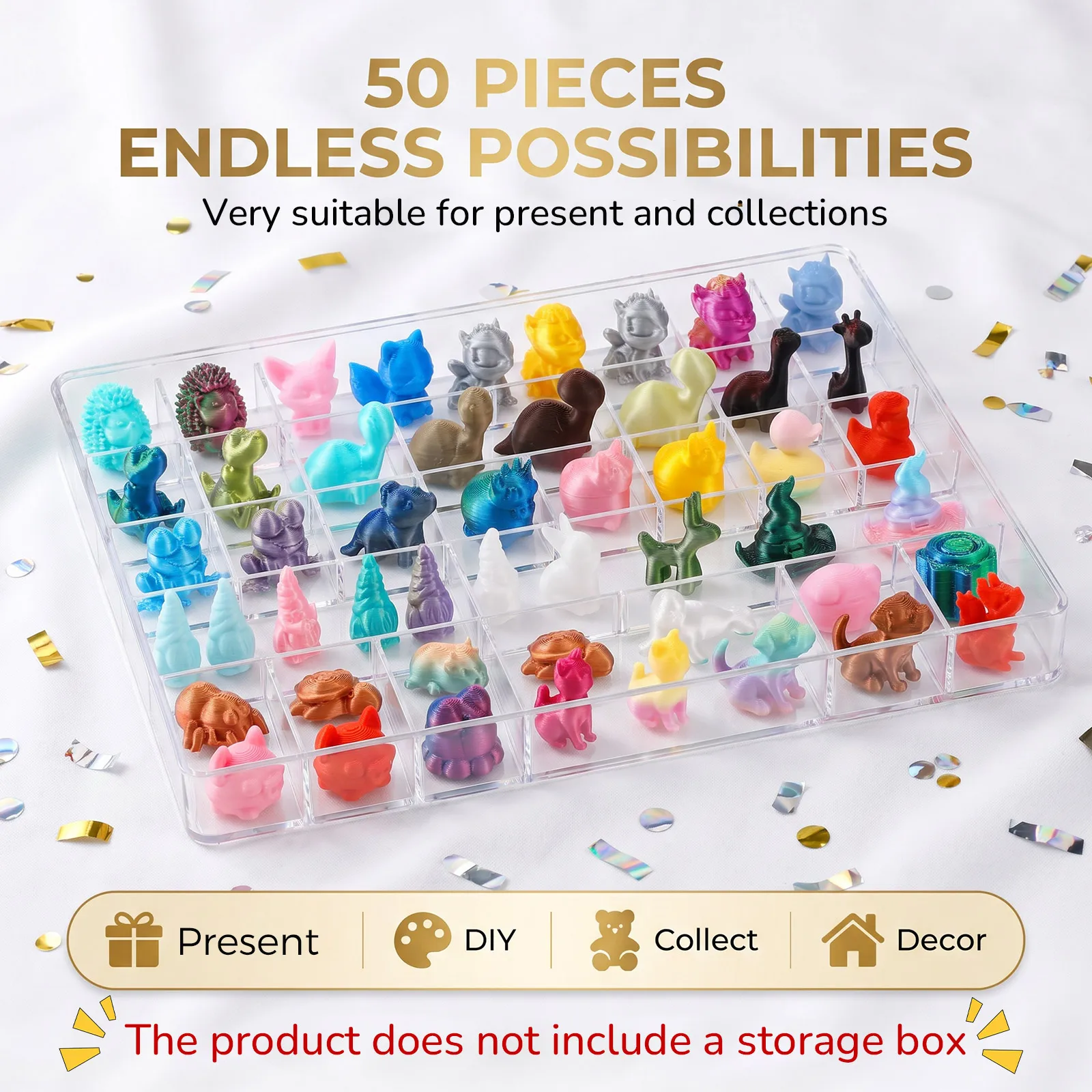 50個入り ミニおもちゃ 3Dプリント PLA製 動物 ペッ - 3D Printing Pot のレビューと価格