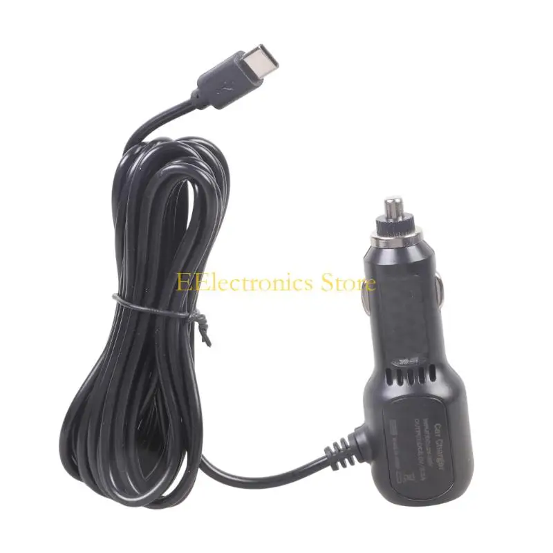 B03C 20W Fast Car 2 USB C Ports 3.42m Dedicated Truck DVR Cable Current Matching For 12V/24V Vehicles